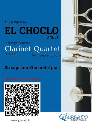 cover image of Bb Clarinet 3 part of "El Choclo" for Clarinet Quartet